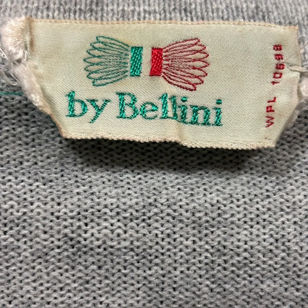 1950s Women’s Bellini Knit Top Mid Century Polo Striped Waistband/Cuffs